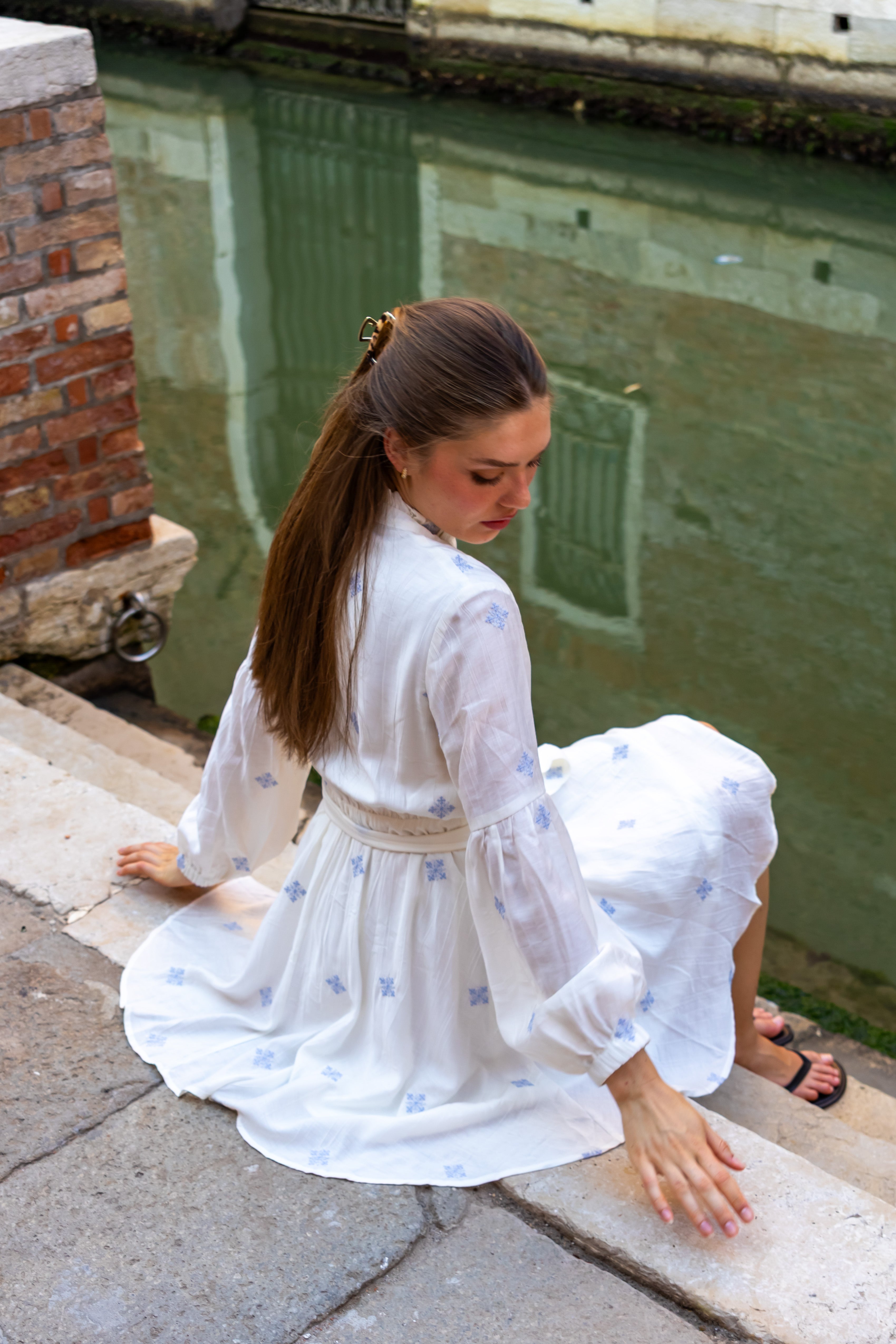 SS27 Sofia dress white